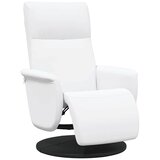 vidaXL Masirni ležalnik Bela 71 x 90 x 105 cm Umjetno usnje | Shoptok.si