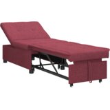 vidaXL Sofa postelja s kolesom Rdeča 191 x 67 x 82 cm Tkanine | Shoptok.si