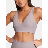 Under Armour UA Meridian Rib Bralette Modrček Siva