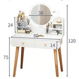 BELLALUX B-roba Sto za šminkanje 80cm sa LED ogledalom i stolicom | ePonuda.com