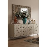 Hanah home komoda Moka 150, 150 cm, bela / travertin / srebrna | Eponuda.com