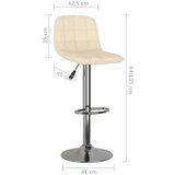 vidaXL Barski stolčki 2 kosa krem blago, (20967877) | Shoptok.si