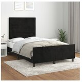 Okvir za krevet s uzglavljem crni 120 x 200 cm baršunasti | shoptok.hr