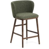 Kave Home Tamno zelena podstavljena barska stolica (visine sjedala 65 cm) Ciselia – Cijene