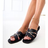 Gemre Black Flip-Flops with Gold Decoration Elamisa | ePonuda.com