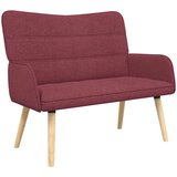  Kauč za dvoje boja crnog vina 115 x 61 x 87 cm tkanina | Eponuda.com