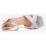 Resti Gray women's sandals on a low square post Cefernia - Footwear | ePonuda.com