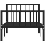  Posteljni okvir črn kovinski 100x200 cm, (20643241) | Shoptok.si