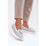 S. BARSKI Ladies Leather Cutout Loafers Made Of Natural Leather D&A | Shoptok.si