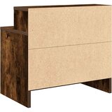vidaXL Noćni ormarić s ladicom dimljeni hrast 51x31x47 cm | shoptok.hr