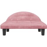 Krevet za pse ružičasti 70x52x30 cm baršunasti | Eponuda.com