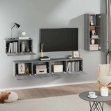  Komplet TV omaric 4-delni siva sonoma inženirski les, (20734964) | Shoptok.si