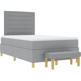  Krevet s opruga kutije Svjetlosiva 200 x 120 cm tkanina | shoptok.hr