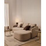Kave Home Bež sklopiva kutna garnitura od šenila (s lijevim kutom/s ležaljkom) Laira – | shoptok.hr