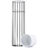 Metalna saksija LOFT 70x20 cm crna/bela | Eponuda.com