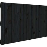  Zidno uzglavlje crni 108 x 3 x 60 cm od masivne borovine | shoptok.hr