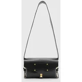 AllSaints Usnjena torbica MIRO SATCHEL črna barva, W004XA