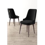 Hanah home set 4 stolice newa black brown Cene