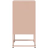 vidaXL Nočna omarica 2 kosa roza 36x39x78 cm jeklo | Shoptok.si