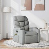 vidaXL masažni fotelj svetlo sivo blago | Shoptok.si