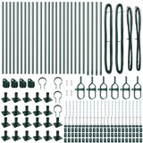  Ograjni stebri Set 26 Zelena Beton 3.2 x 3.2 x 110 cm Trajno | Shoptok.si