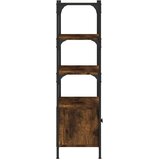  Knjižna omara 3-nadstropna dim. hrast 70x30x109,5 cm inž. les | Shoptok.si