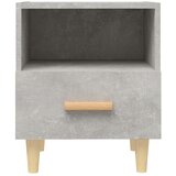  Noćni ormarići 2 kom siva boja betona 40 x 35 x 47 cm | shoptok.hr