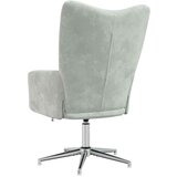  Stol za sproščanje svetlo siv žamet, (20957402) | Shoptok.si