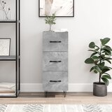  Komoda siva boja betona 34,5x34x90 cm od konstruiranog drva | shoptok.hr