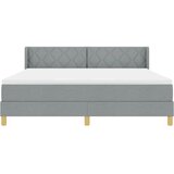  Krevet s opruga kutije Svijetlo siva 200 x 180 cm tkanina | shoptok.hr