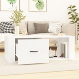  Stolić za kavu bijeli 100 x 50,5 x 35 cm od konstruiranog drva | Eponuda.com