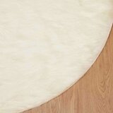  Lažni Ovčji Tepih Bijelo 120 x 120 cm Poliester | shoptok.hr