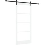  Klizna vrata Bijela i crna 93 x 211 cm | shoptok.hr