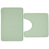 Catherine Lansfield Svijetlo zelene kupaonske prostirke u setu 2 kom za WC 50x80 cm Anti-Bacterial – Cijene