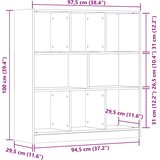 Ormar za knjige staro drvo 97,5x29,5x100 cm konstruirano drvo | Eponuda.com