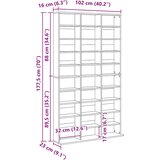 Ormarić za CD-ove boja betona 102x16x177,5 cm konstruirano drvo | Eponuda.com