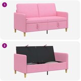 SOFA s pohranom Ružičasta 152 x 78 x 87 cm Poliester | shoptok.hr