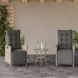  3-dijelni bistro set s jastucima svjetlosivi od poliratana | shoptok.hr