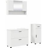  Set namještaja za kupaonicu s ladicama s policom 3 pcs Bijelo | Eponuda.com