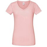 Fruit Of The Loom Pudrowa koszulka damska Iconic Vneck | Shoptok.si
