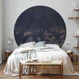  Okrugla fototapeta - Jungle at night 280x280 | shoptok.hr