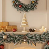 vidaXL Drvena ukrasna božićna drvca 2 kom 30 cm od masivne borovine