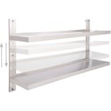  Zidne police s 2 razine od nehrđajućeg čelika 150 x 30 cm | Eponuda.ba