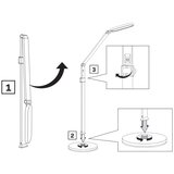  led prigušiva dodirna podna lampa ferrara LED/13W/230V 3000/4000/6000K bela | Eponuda.com
