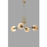 Opviq nevada 4 Lü eskitme bal Camlı avize ambergold chandelier | Eponuda.com