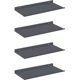  Polica na zidu s policom Zidne 4 pcs Antracit 40 x 18 x 2 5 cm - Antracit 40 x 18 cm 4 | shoptok.hr
