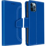 AVIZAR Ovitek denarnica z vec predelki in stojalom za iPhone 12 / 12 Pro, zbirka Vito - modra, (20626436) | Shoptok.si