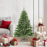 vidaXL Umestno božično drevo med 150 LED Zelena 120 cm PE in PVC | Shoptok.si
