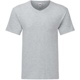 Fruit Of The Loom Szara koszulka męska Iconic V-Neck | shoptok.hr