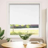 vidaXL rolo zatemnjena bela 105x150cm tkanina širina 100,7cm poliester | Shoptok.si